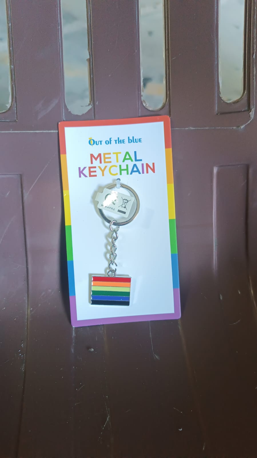 Rainbow Design Metal Keyring Key Chain (1 Pc Mix Design) Variety Bazaar