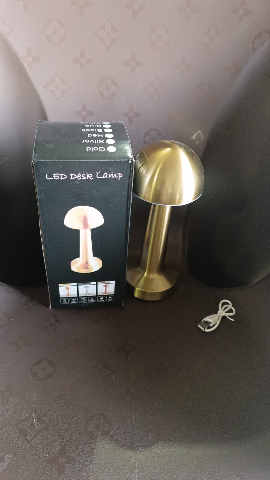 LED Lamp with Touch Control | Decorative Desk Lamp, Portable Metal LED Table Lamp Variety Bazaar