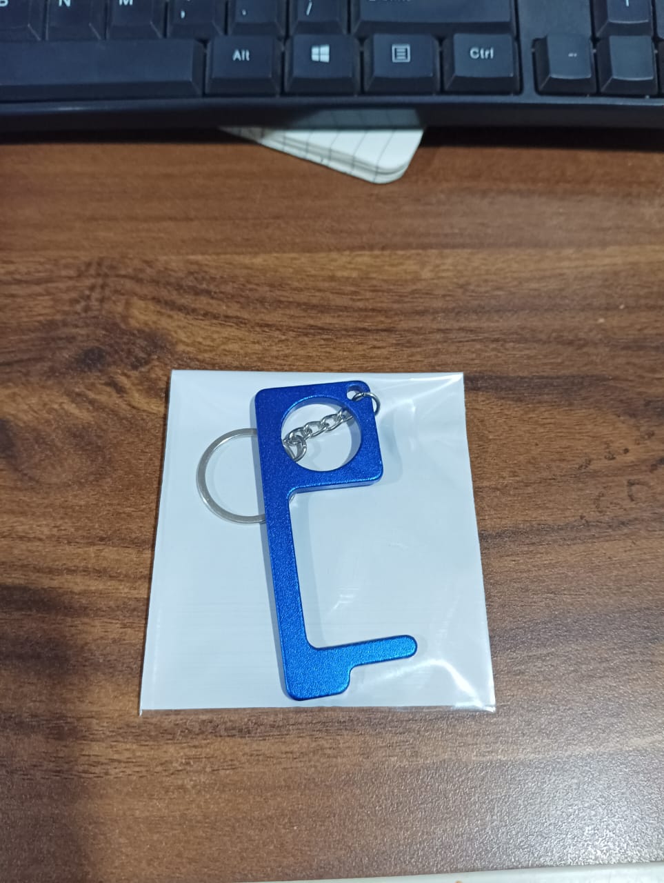 Metal Key Shape Keychain, Door Opener Tool (1 Pc) Variety Bazaar