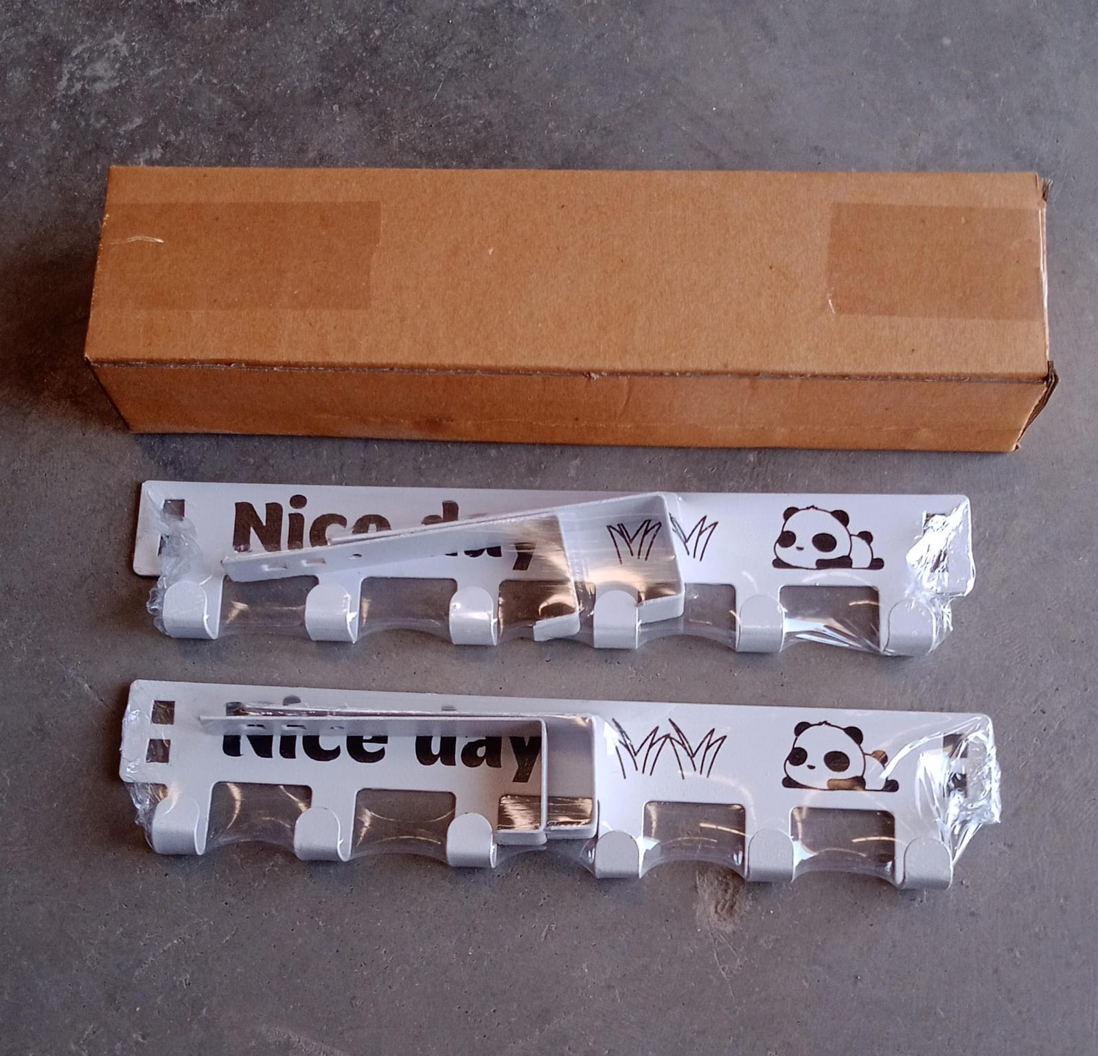 Heavy-Duty Carbon Steel Door Hook Hanger Rack (2 pc / 6 Hook / White) Variety Bazaar