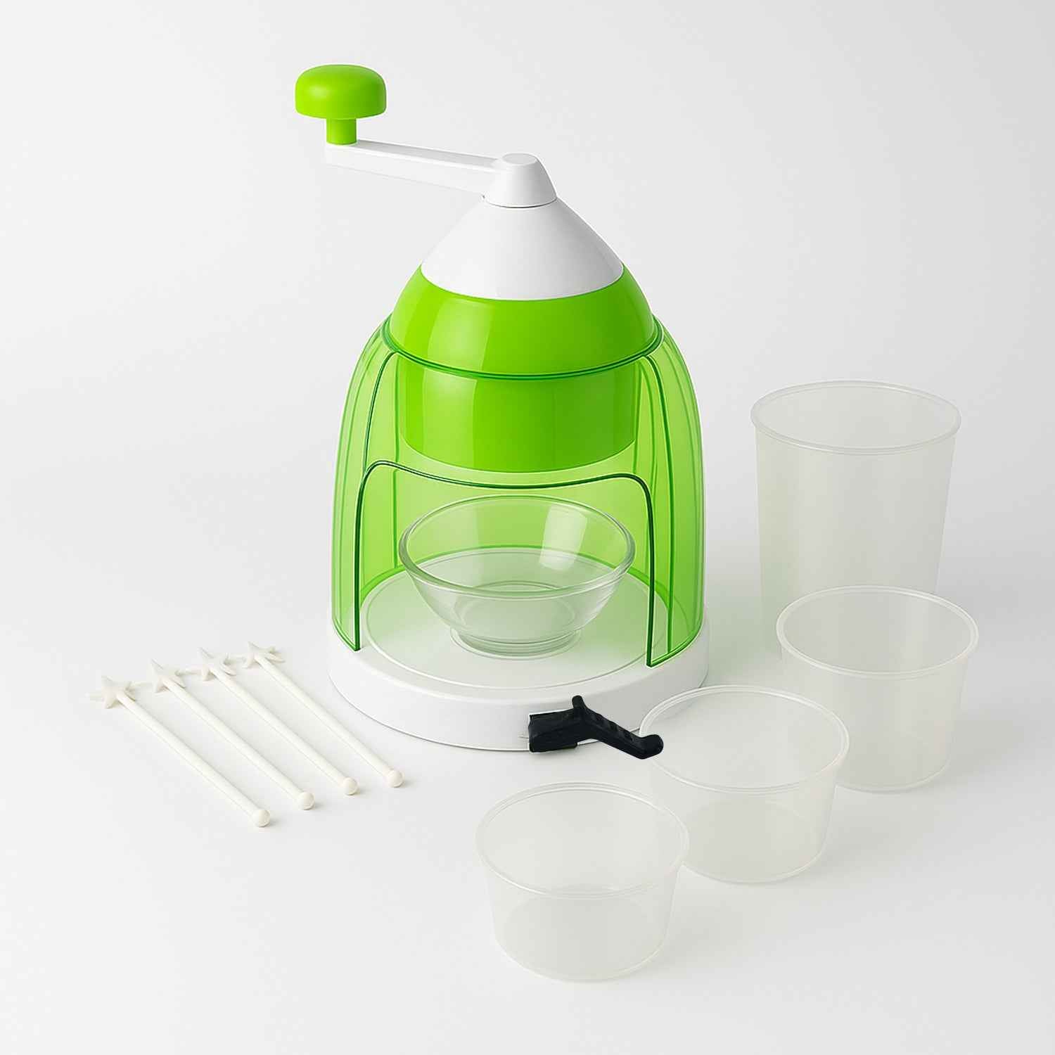 Manual Ice Crusher Snow Cone Maker With Hand Crank