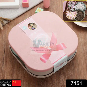 7151 Candy Box Large Capacity Space-saving Compartment Design Creative Divided Food Fruit Plate for Living Room Travel Sahayak