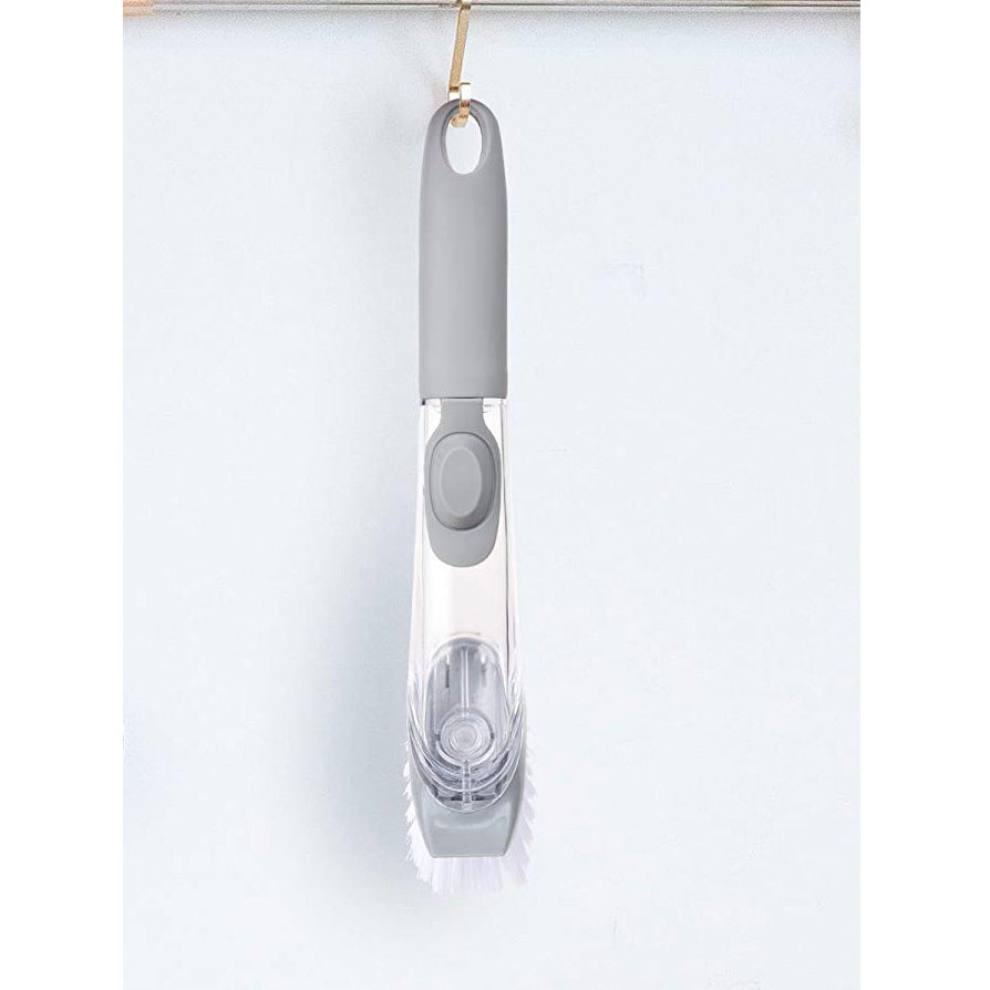 Home & Kitchen Cleaning Brushes, Scrubber, Soap Dispenser Scrub Brush for Pans Pots and Bathtub Sink (2 In 1) Variety Bazaar