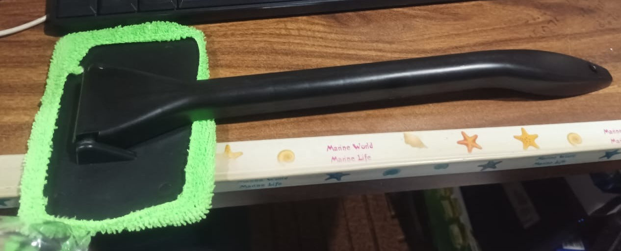 Windshield Clean Car Glass Cleaner Wiper With Microfiber Cloth (1 Pc / 38 Cm Long) Variety Bazaar