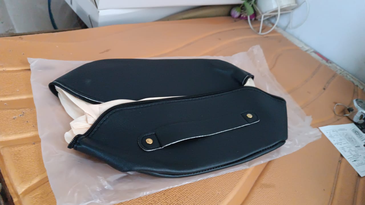 Premium Travel Makeup & Toiletry Organizer Pouch with Zipper & Handle(1 Pc) Variety Bazaar