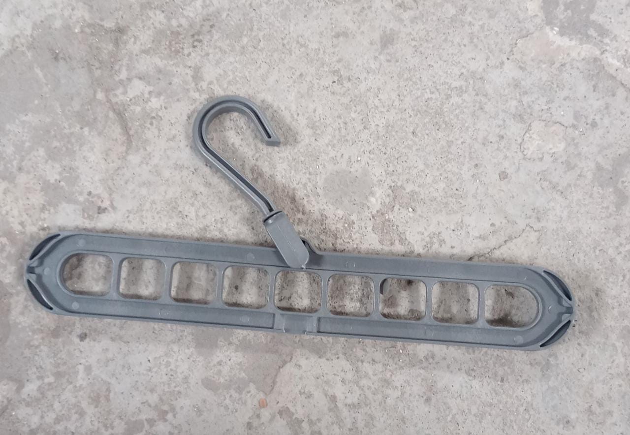 238 9 Hole Plastic Hanger Hanging hook Indoor Wardrobe Clothes Organization Storage Balcony Windowsill Suit Racks Travel Sahayak