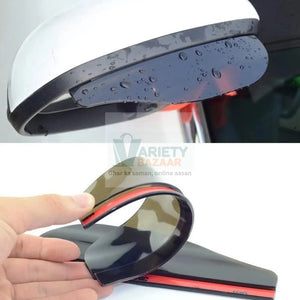 7562 1 Pair Mirror Rain Protector Car Rearview Mirror Rain Blades Car Back Mirror Eyebrow Rain Cover Car Rearview Mirror Eyebrow Covers Flexible Protection Rainproof Decoration Accessories (2 Pcs set) Travel Sahayak