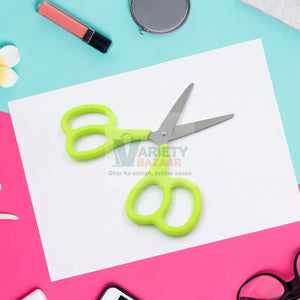 7563 Stainless Steel Double Grip Scissors, Multipurpose | Comfort Grip Handle and Stainless Steel Blades | Paper, Photos, Crafts, All Purpose, Office (1 Pc) Travel Sahayak