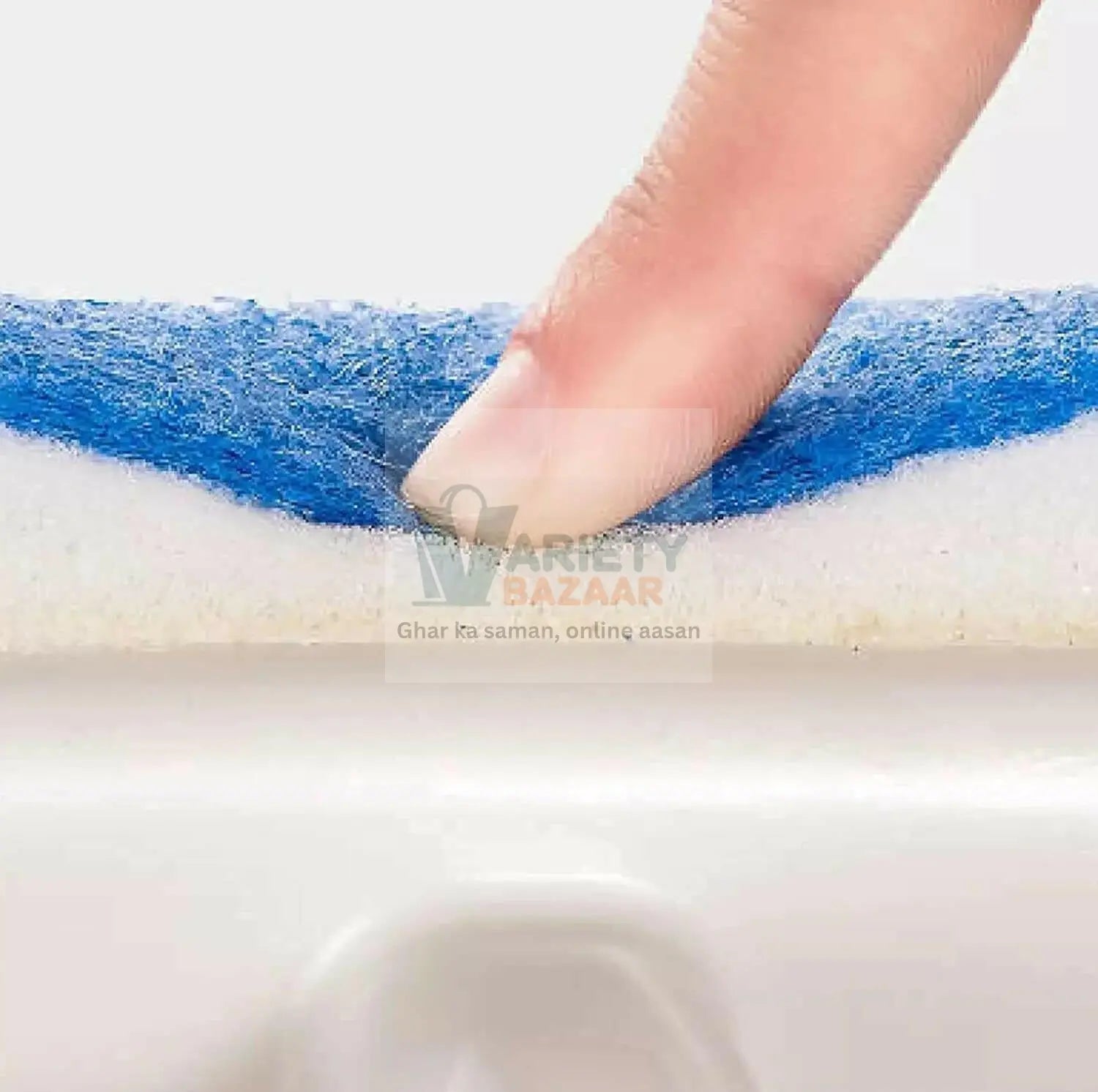 7602 2 in 1 Glass Wiper Cleaning Brush Mirror Grout Tile Cleaner Washing Pot Brush Double-Sided Glass Wipe Bathroom Wiper Window Glass Wiper Travel Sahayak