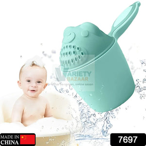 7697 Baby Shampoo Shower Cup Safe Soft Bathing Water Scorpion Baby Bath Tumbler Hair Washing Mug Rainer Travel Sahayak