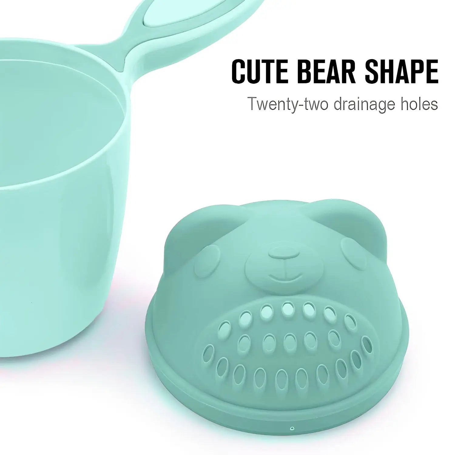 7697 Baby Shampoo Shower Cup Safe Soft Bathing Water Scorpion Baby Bath Tumbler Hair Washing Mug Rainer Travel Sahayak