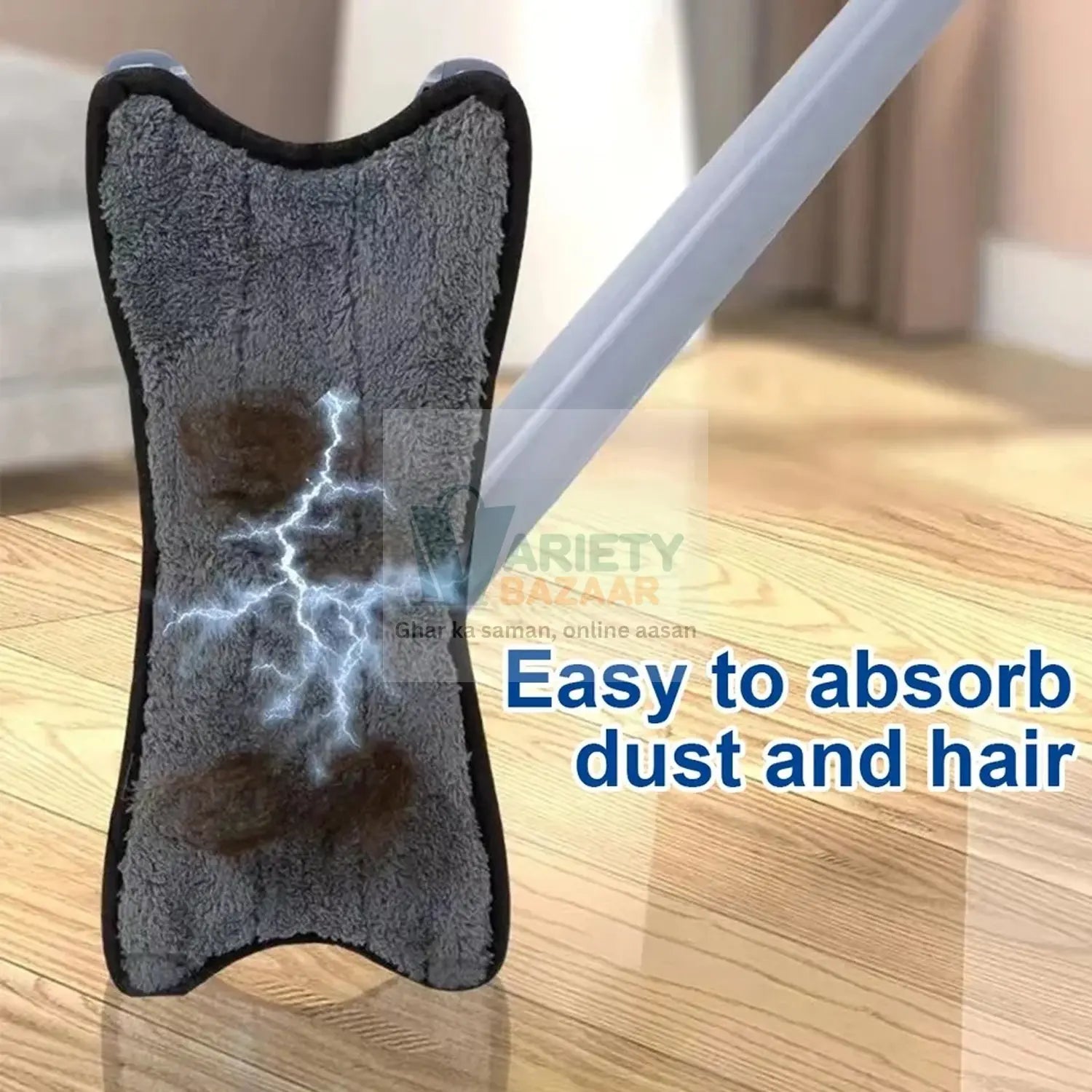 7818 Adjustable Long Handle 360 Degree Flat Hand Mop, X Type, Automatic Water Rotation for Wood, Ceramic Tile, Easy Squeeze Mop for Floor, Window, Wall, Kitchen, Sofa, Corners, Ceiling Travel Sahayak