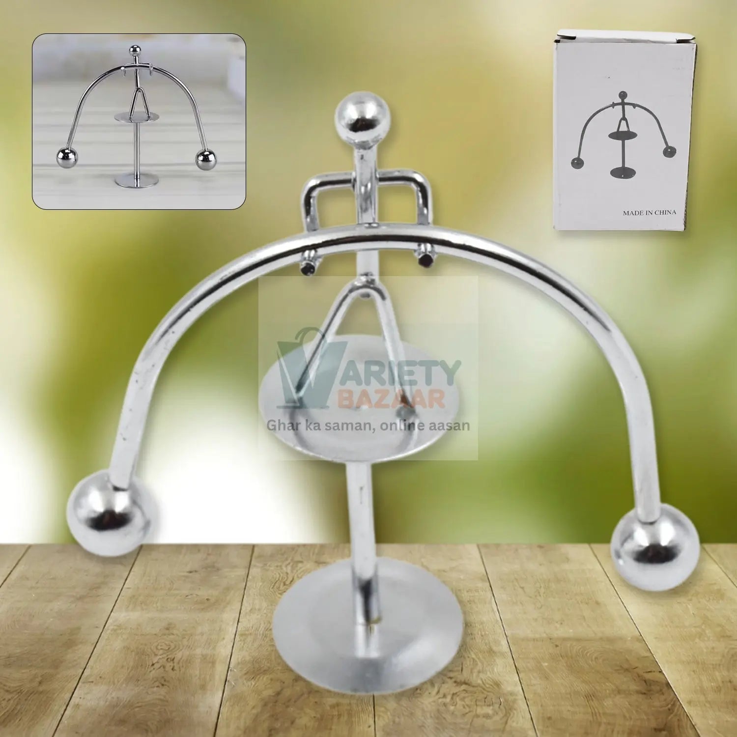 7850 Mini Steel Balance Toy, Small Weightlifter Mold Desk Decor Metal Craft Perpetual Balance Art Education Motion Toy Figurine Home Office Decoration Birthday Gift (1 Pc) Travel Sahayak