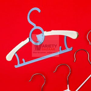 7874 Large Dress Hanger Plastic Adjustable Child, Plastic Hangers Space Saving Lightweight Hangers, for Clothes, Coat, Shirt, Closet Cloth Hangers Ideal (5pc) Travel Sahayak