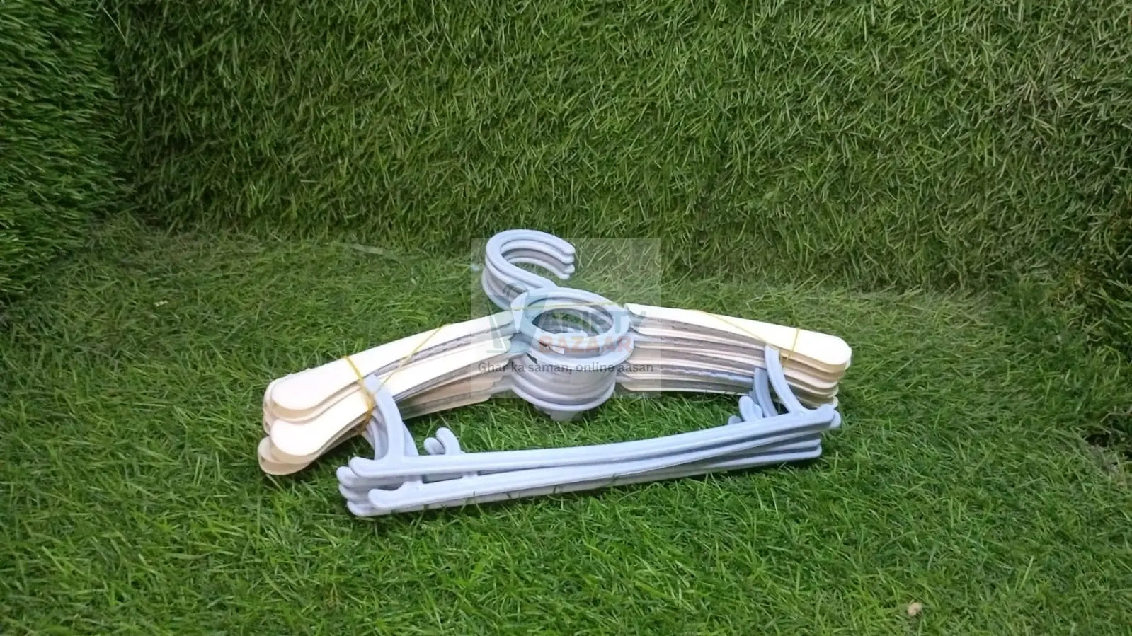 7874 Large Dress Hanger Plastic Adjustable Child, Plastic Hangers Space Saving Lightweight Hangers, for Clothes, Coat, Shirt, Closet Cloth Hangers Ideal (5pc) Travel Sahayak