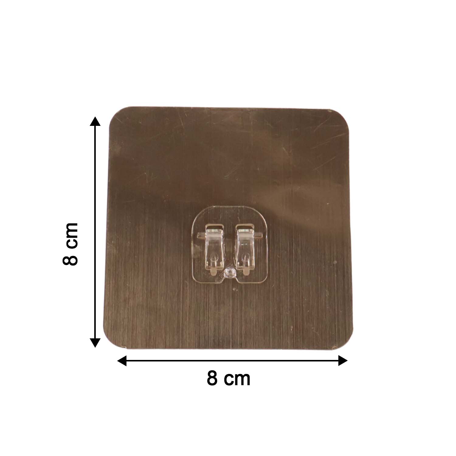 Self-adhesive Heavy-duty Plastic Wall Hook 1 Pc (8x8 Cm)