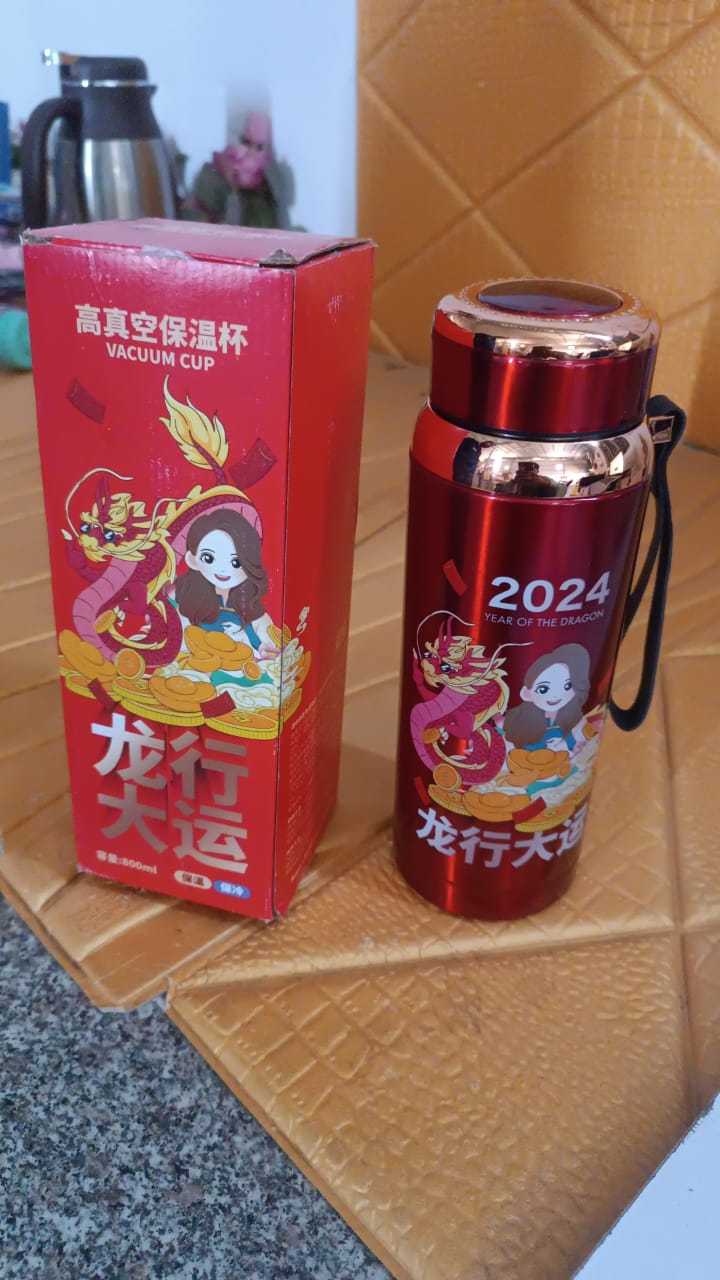 Printed Vacuum Insulated Water Bottle (1pc / 800 ML) Variety Bazaar