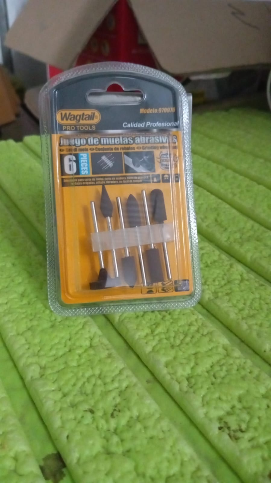 Mounted Points Abrasive Stone Head Mounted Grinding Wheel Bits Rotary Tool Kit (6 Pcs) Variety Bazaar