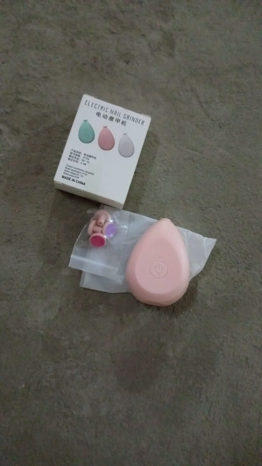 Baby Electric Nails Grinder Kits Safe (1 Pc / Mix Color / with 4 Grinding Heads) Variety Bazaar