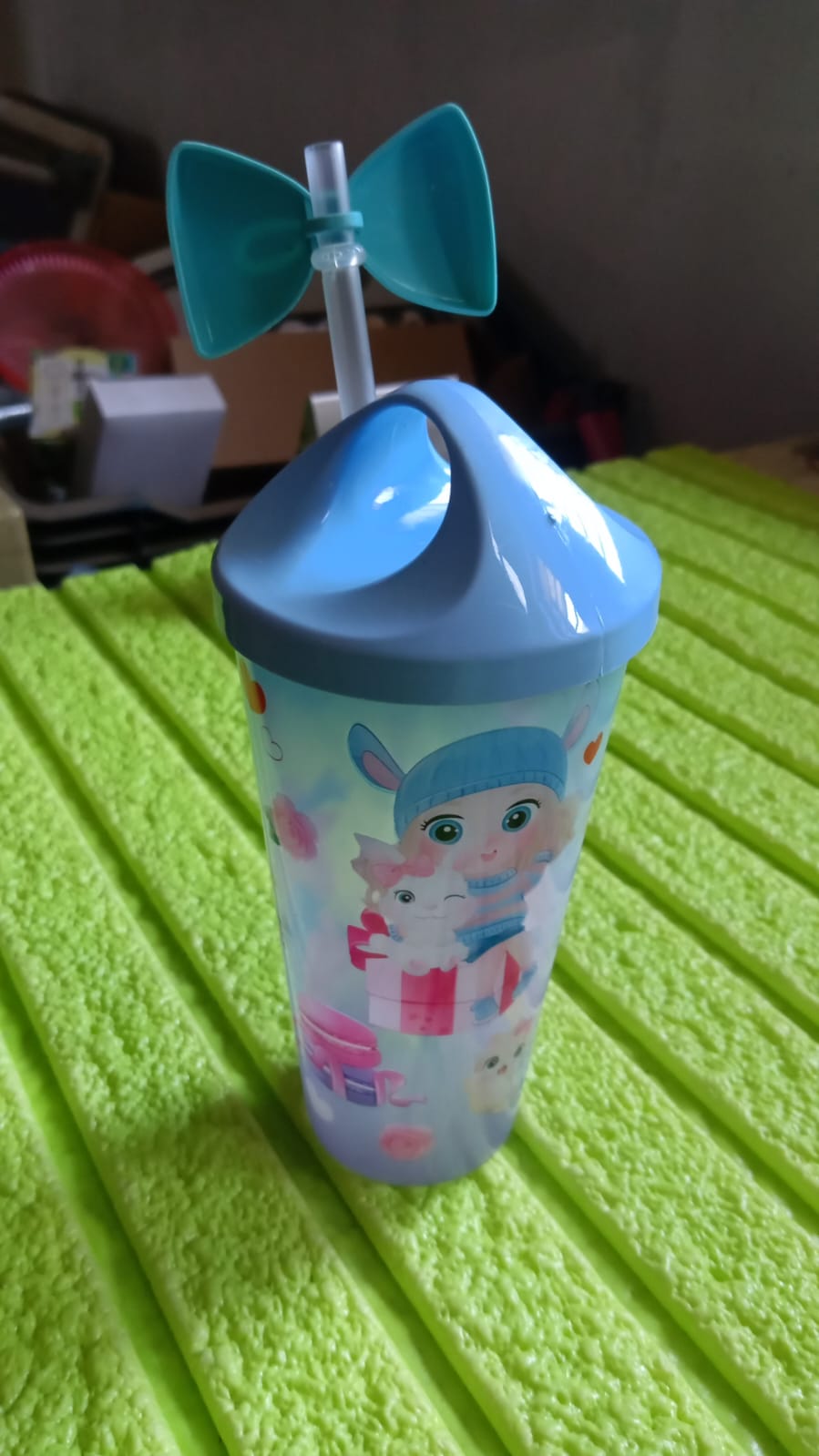 Unicorn Water Bottle with Straw & Lid for Kids (With Light) Variety Bazaar