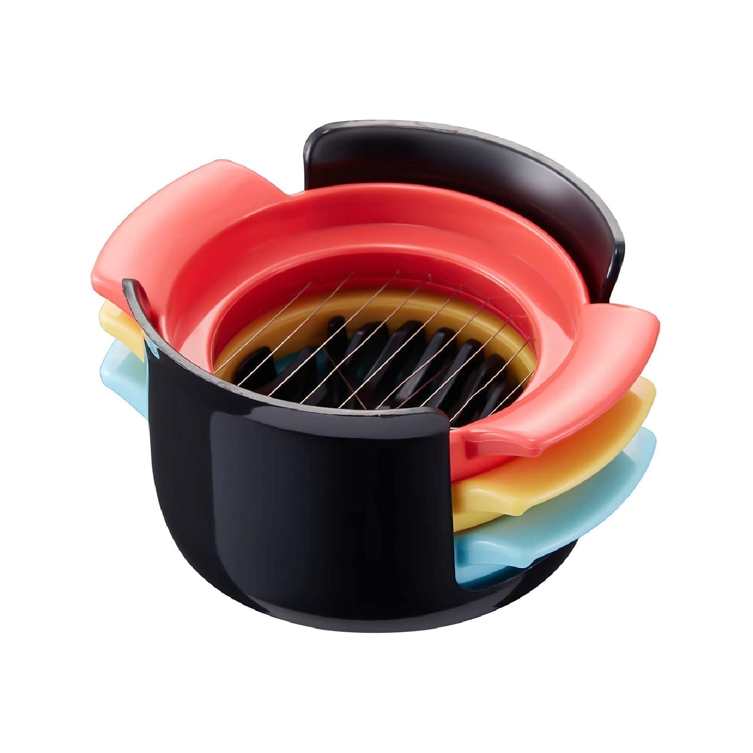 Multifunctional 3-in-1 Egg Cutter - Stainless Steel Slicing Tool with Durable Wires Variety Bazaar