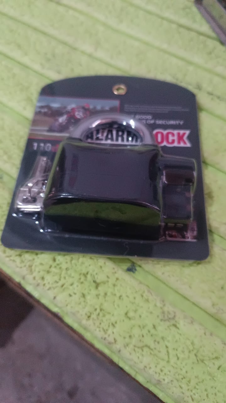 Plastic Body Waterproof Siren Alarm Smart Alarm Lock & 3 Keys (1 Set) Variety Bazaar