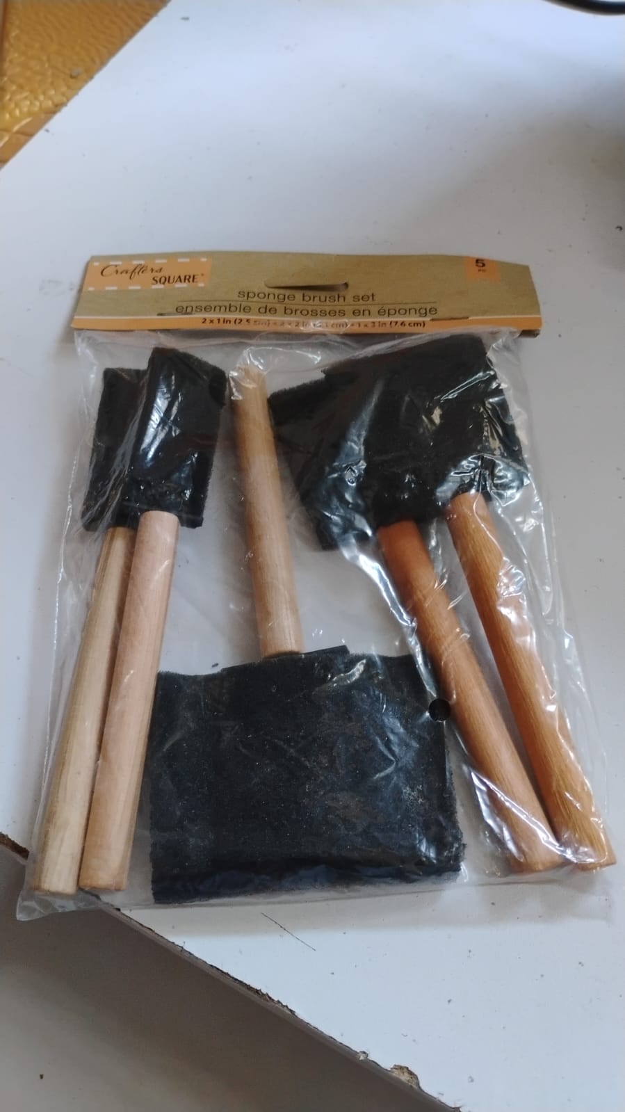 Multipurpose Sponge Brushes for Painting with Wooden Handles Variety Bazaar