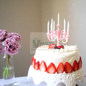 8353 Luxury Birthday Candles, Special Cake Candles Stand, Party and Event Unique Candle, Cake Topper with 9 Candles, Cake Candle Holders, Cake Decorations, Romantic Propose Candles Travel Sahayak