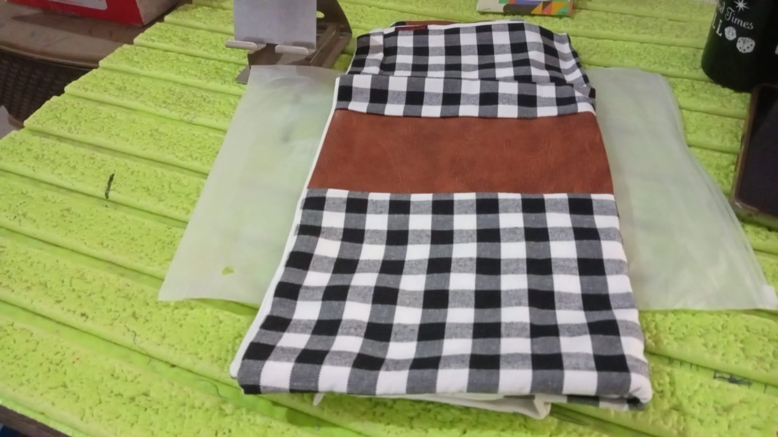 Pillow Covers, Leather & Cotton Cushion Covers (15 × 15 Inch / 1 Pair / 2 Pc) Variety Bazaar