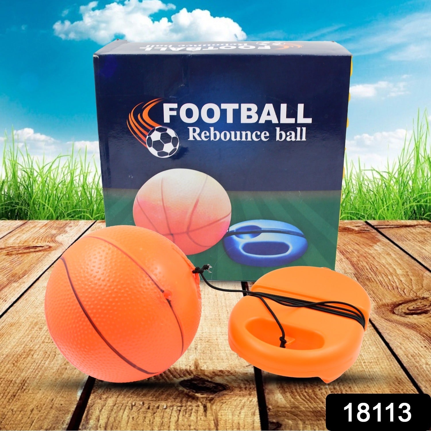 Football Rebound Ball with String (1 Set) Variety Bazaar