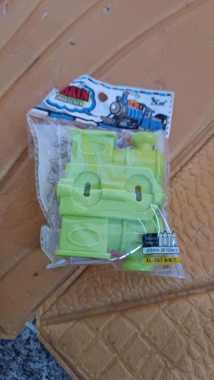 Train Double Hole Pencil Sharpener (1 Pc) Variety Bazaar