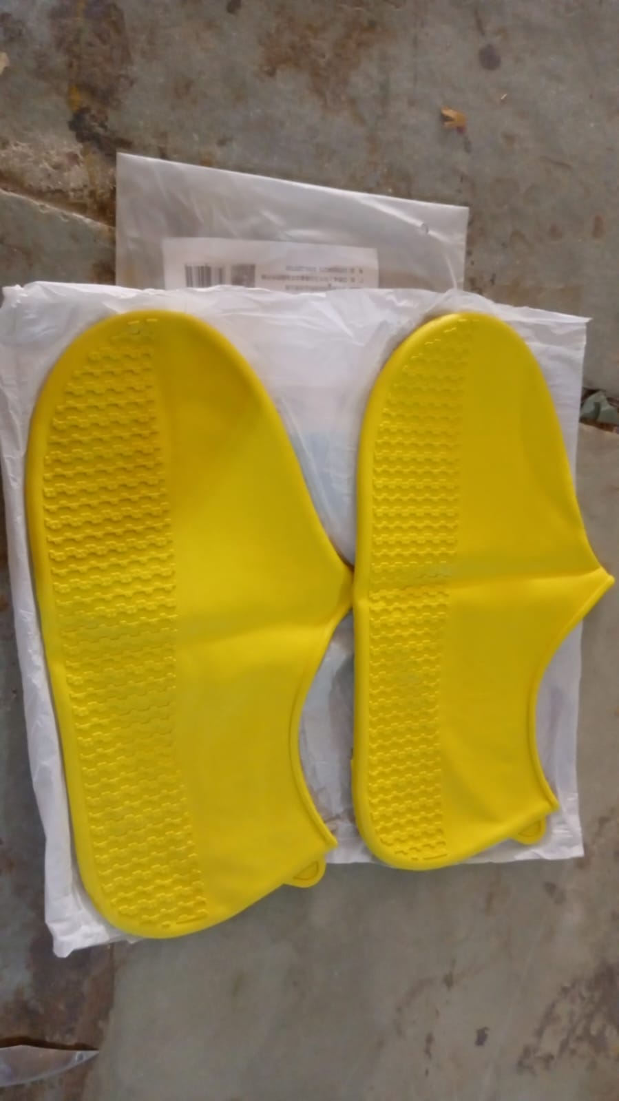 Non-Slip Silicone Rain Reusable Anti skid Waterproof Fordable Boot Shoe Cover (Extra Large Size (XL)/ 1 Pair / Mix Color) Variety Bazaar