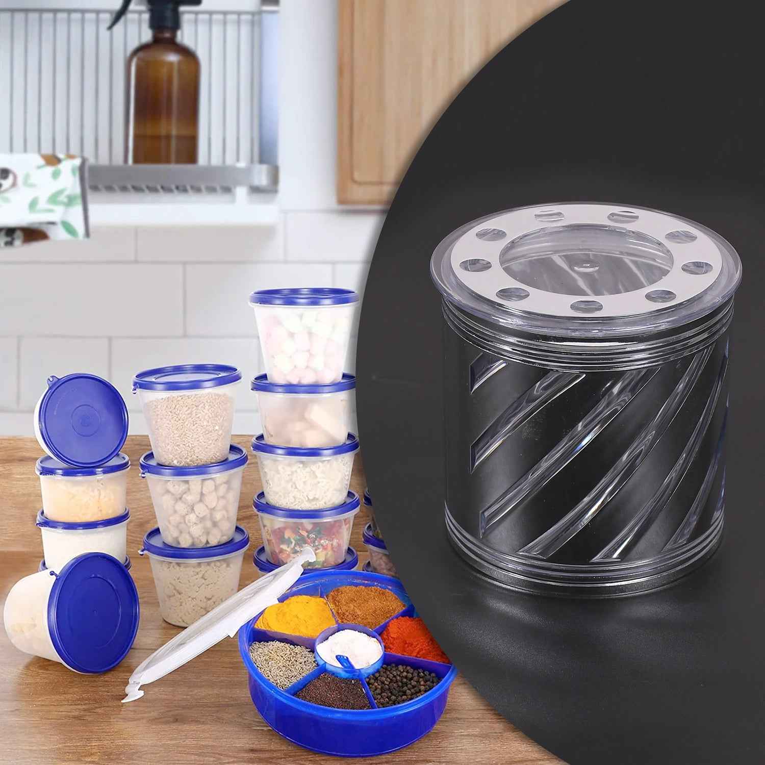5271 Dry Fruit Container Storage Box Airtight Container For Home Kitchen Use ( 750 Ml )