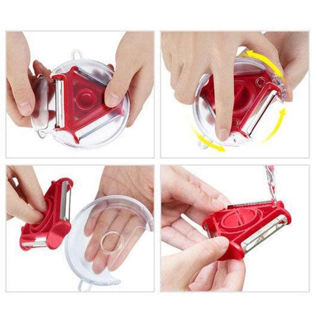 2937 3 In 1 Multi Function Three Use Rotary Hanging Round Planer Peeler And Cutter Vegetable Slicer Kitchen Tools Kitchen Gadgets