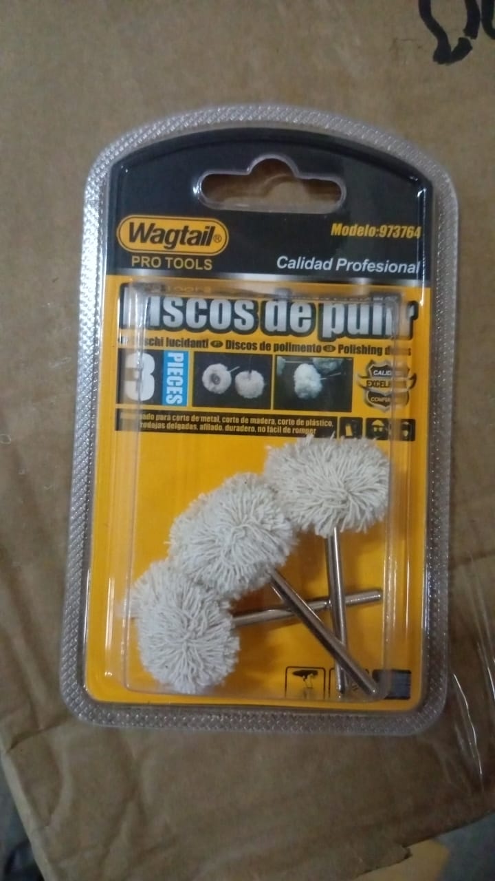 Cotton Polishing Buffing Wheel for Dremel Polishing Kit (3 Pc Set) Variety Bazaar