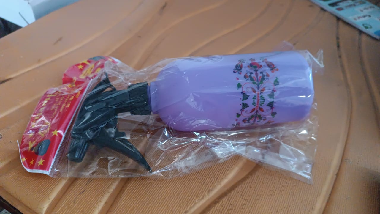 Floral Printed Plastic Spray Bottle (500 ML) Variety Bazaar