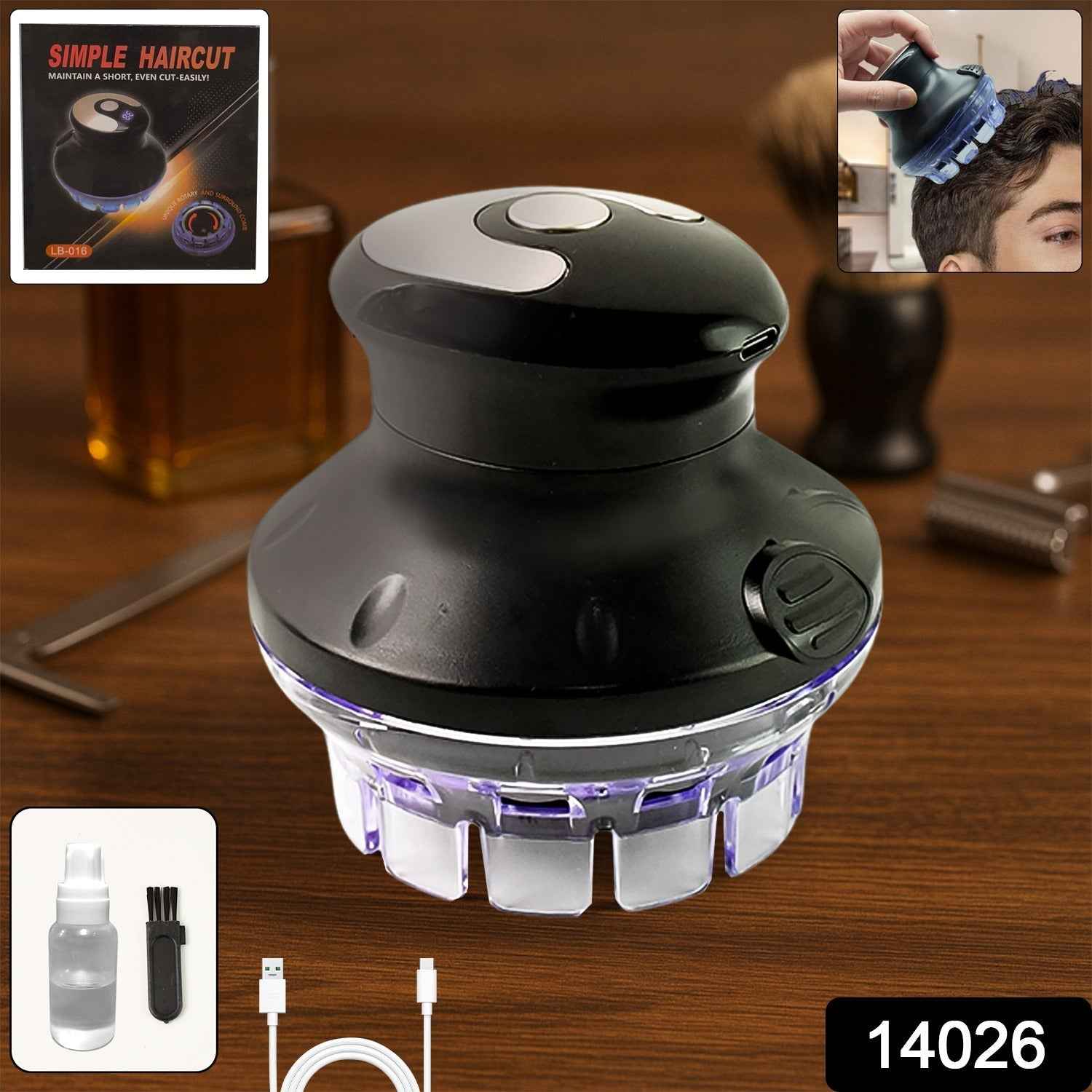 Rechargeable Electric Hair Cutting Machine (1 Pc)