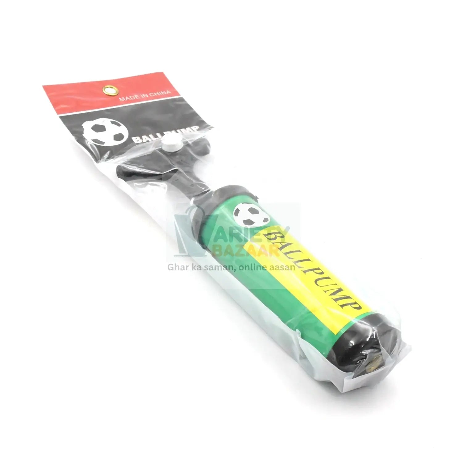 9333 Inflator Air Ball Pump Soft Bouncing Ball Development Kids Toy, Sports Plastic Pump for Soccer, Basketball, Football, Volleyball Ball (17 Cm) Travel Sahayak