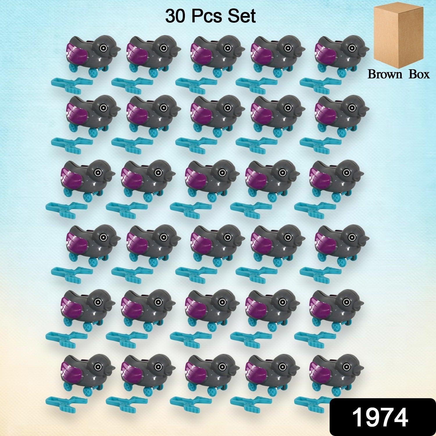 Small push back duck toy, Ejectable spring tail duck, Small DIY duck Toy Variety Bazaar