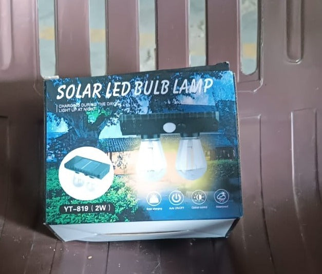Solar Double LED Bulb Lamp YT-819- 2W (1 Pc) Variety Bazaar