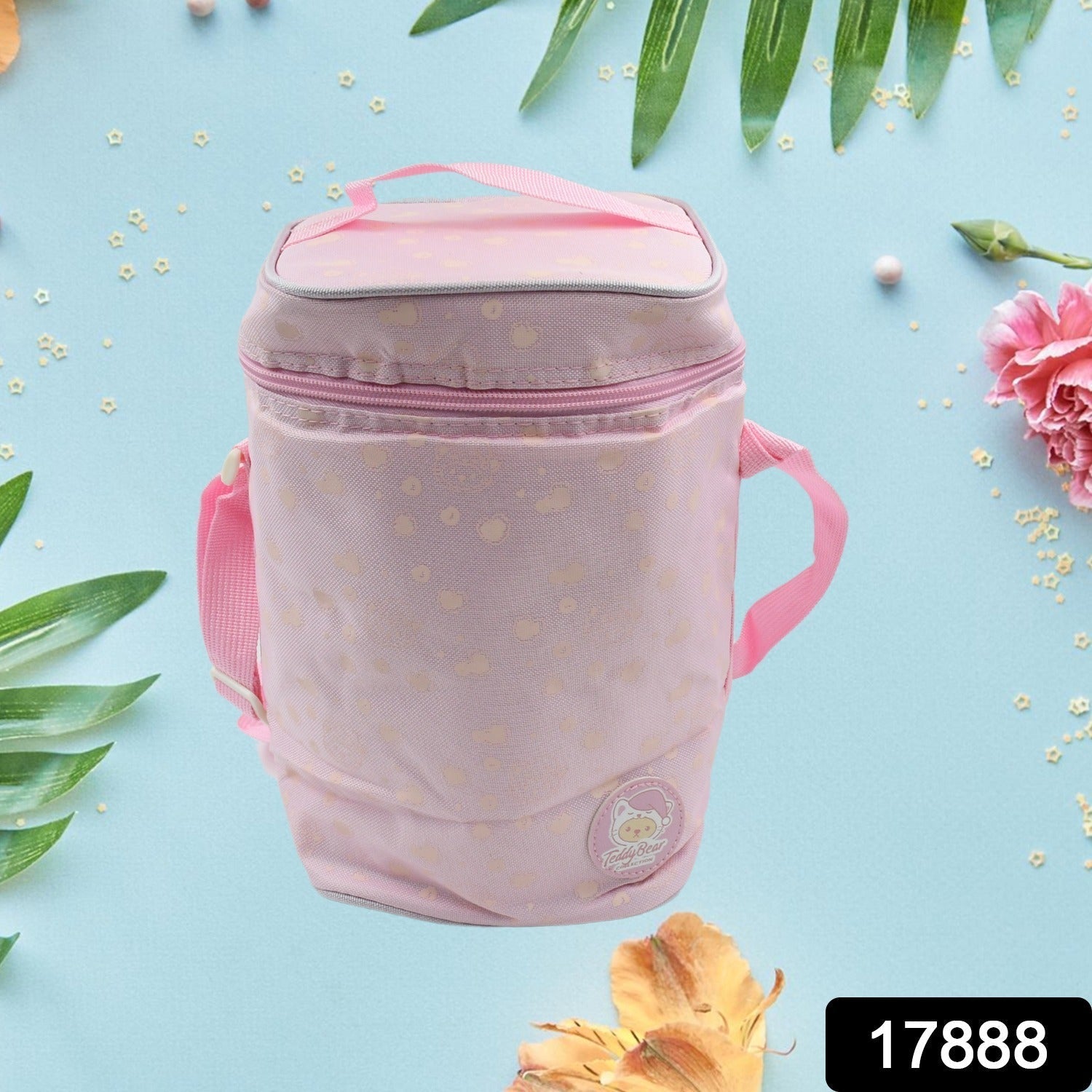 Cute Animal Zip Lunch Bag with Adjustable Strap – Reusable & Durable (1 Pc) Variety Bazaar