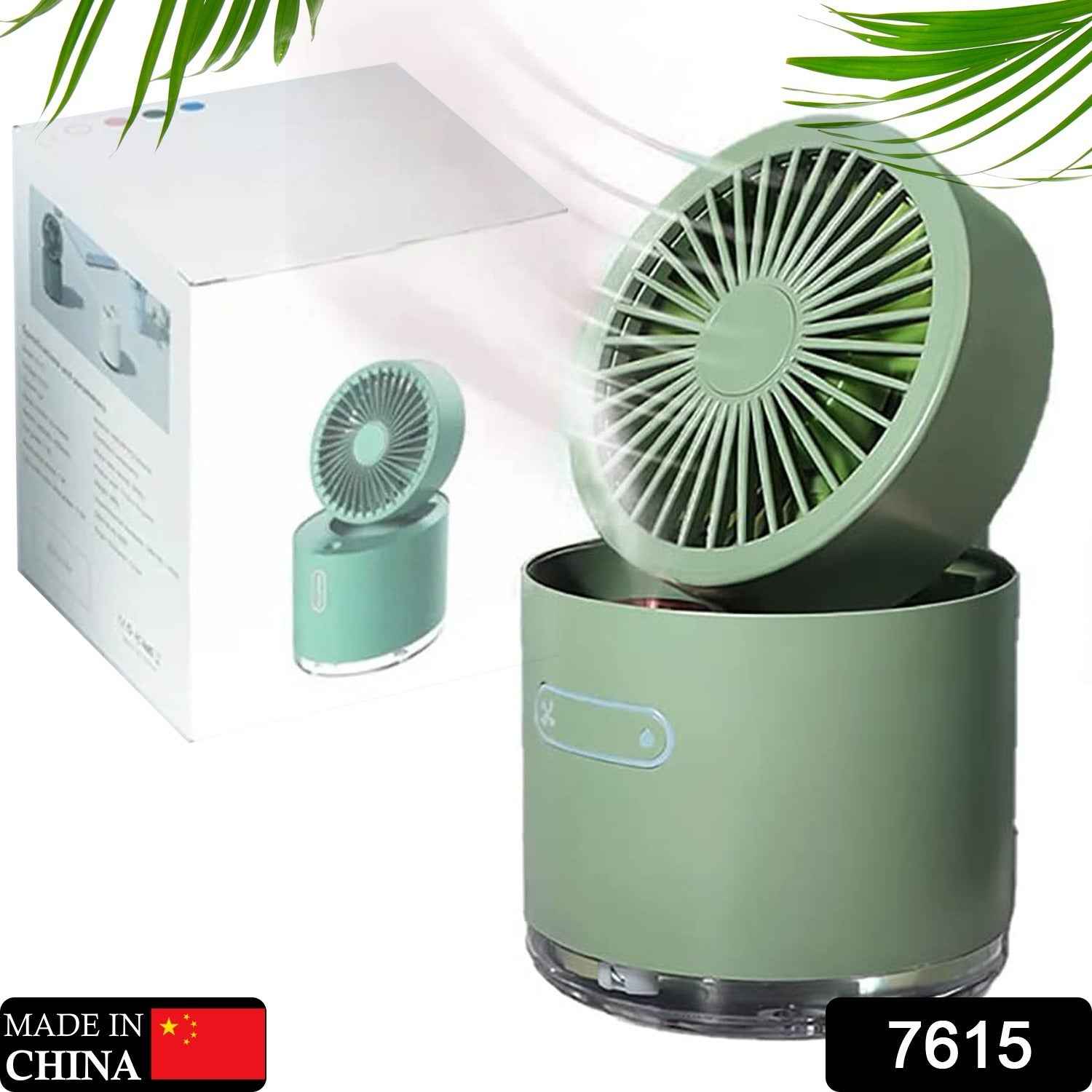 Mini Desktop Cooling Fan with Humidifier Spray