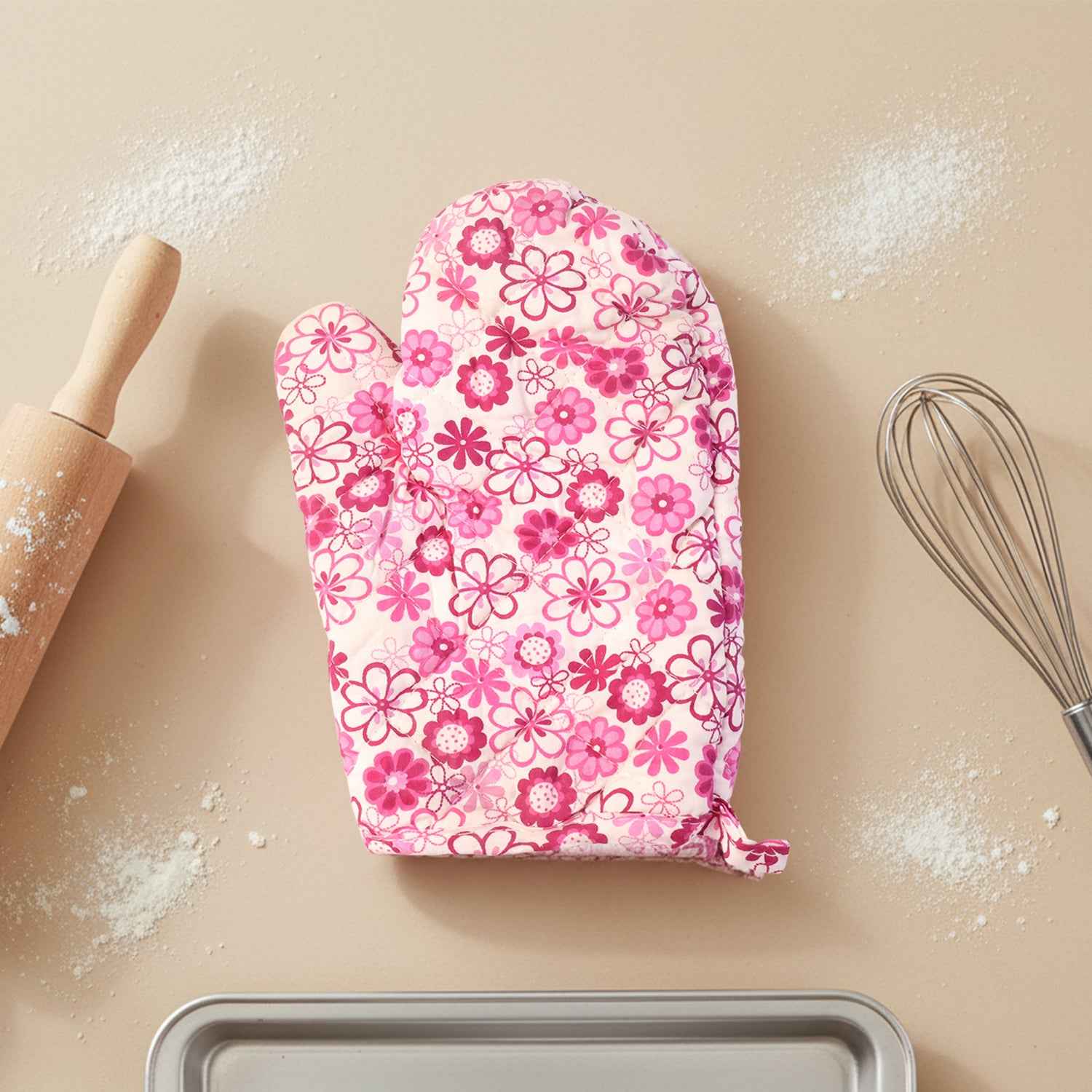 2929 Designer Multicoloured Oven Mitt And Pot Holder (24 Cm)