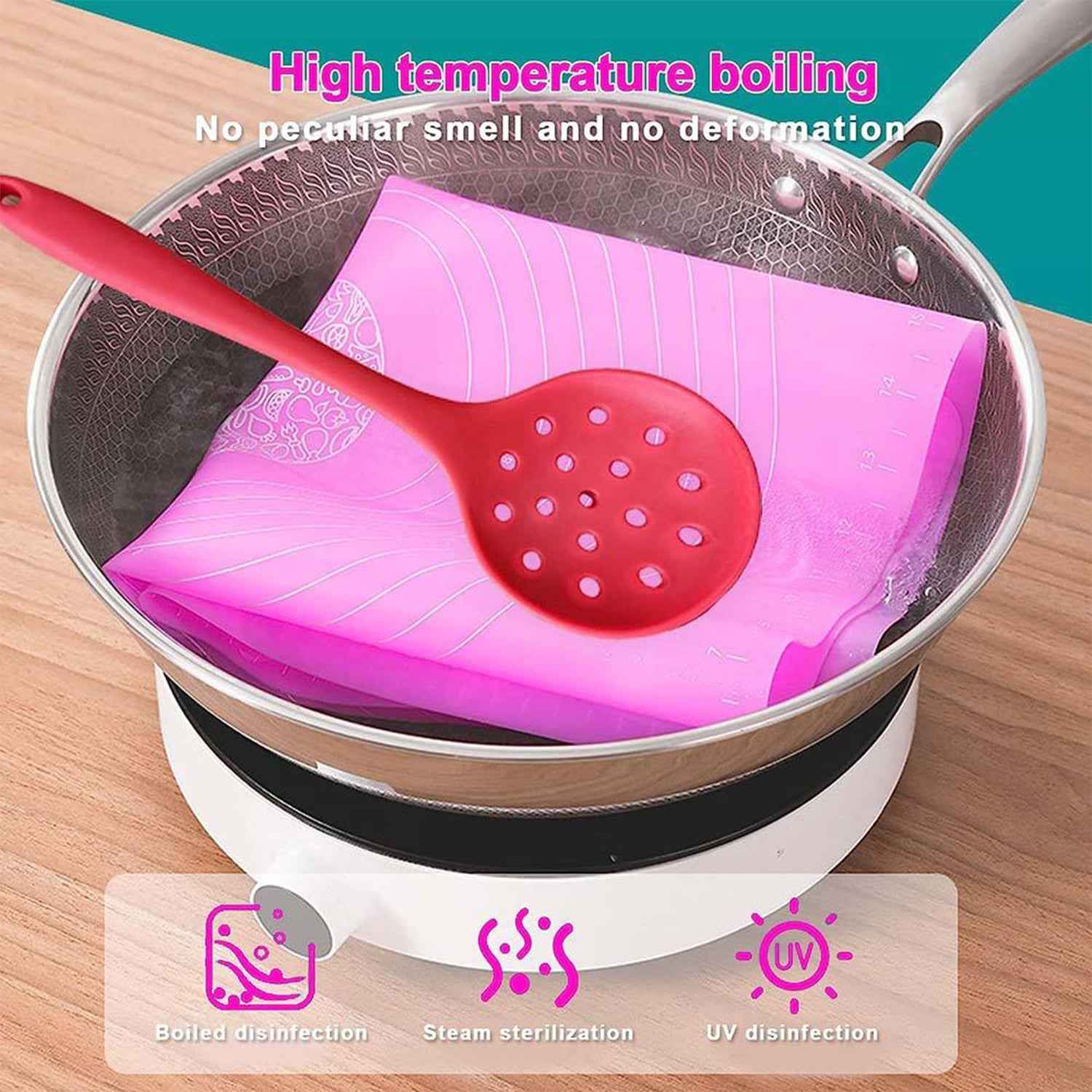 Non-stick Dough Rolling Baking Mat - (1 Pc 29x26 Cm)