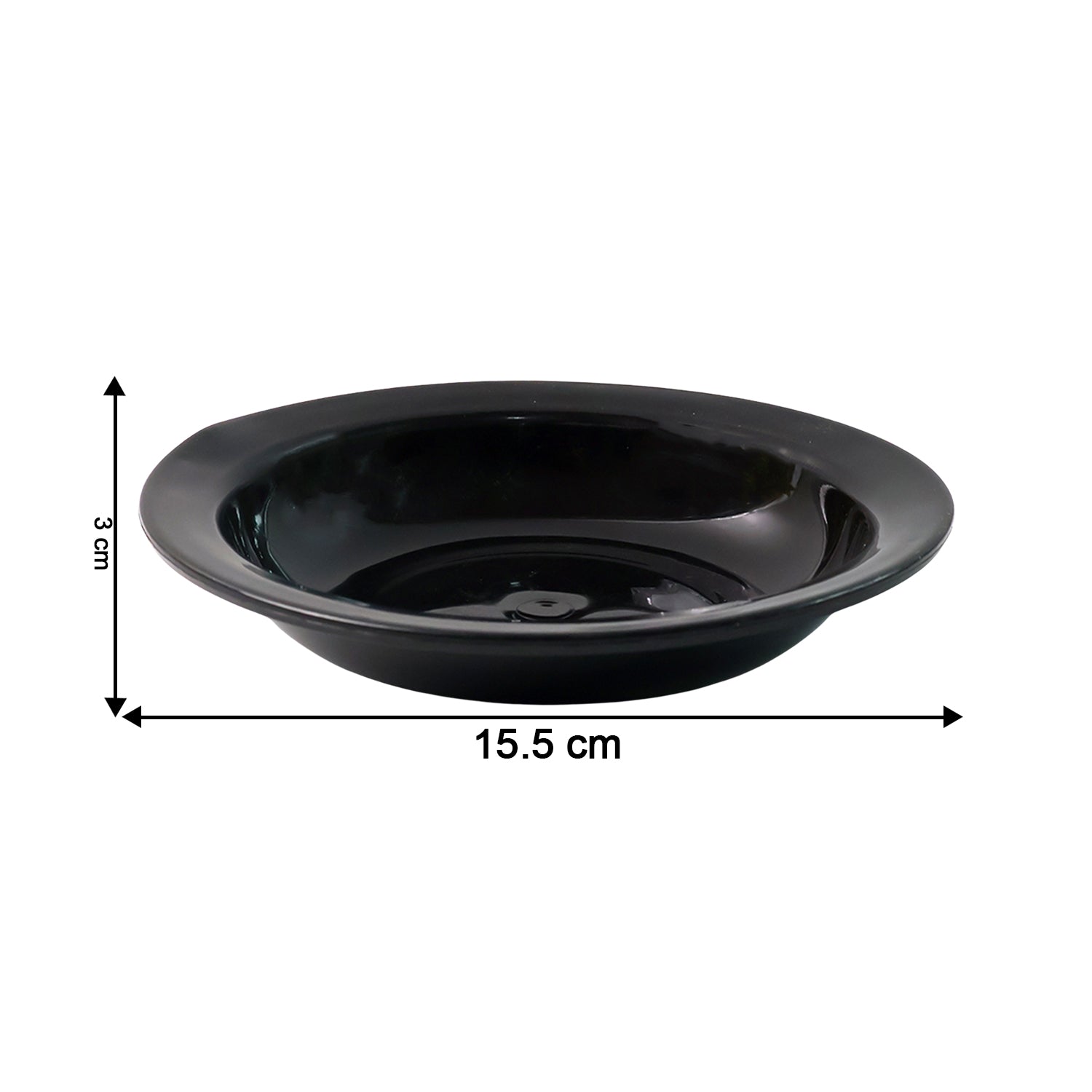 Premium Deep Black Curry Soup Serving Bowl (1 Pc)
