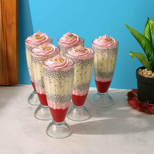 Apex Premium Dessert Falooda Glasses (Approx 400ml 6 Pc)