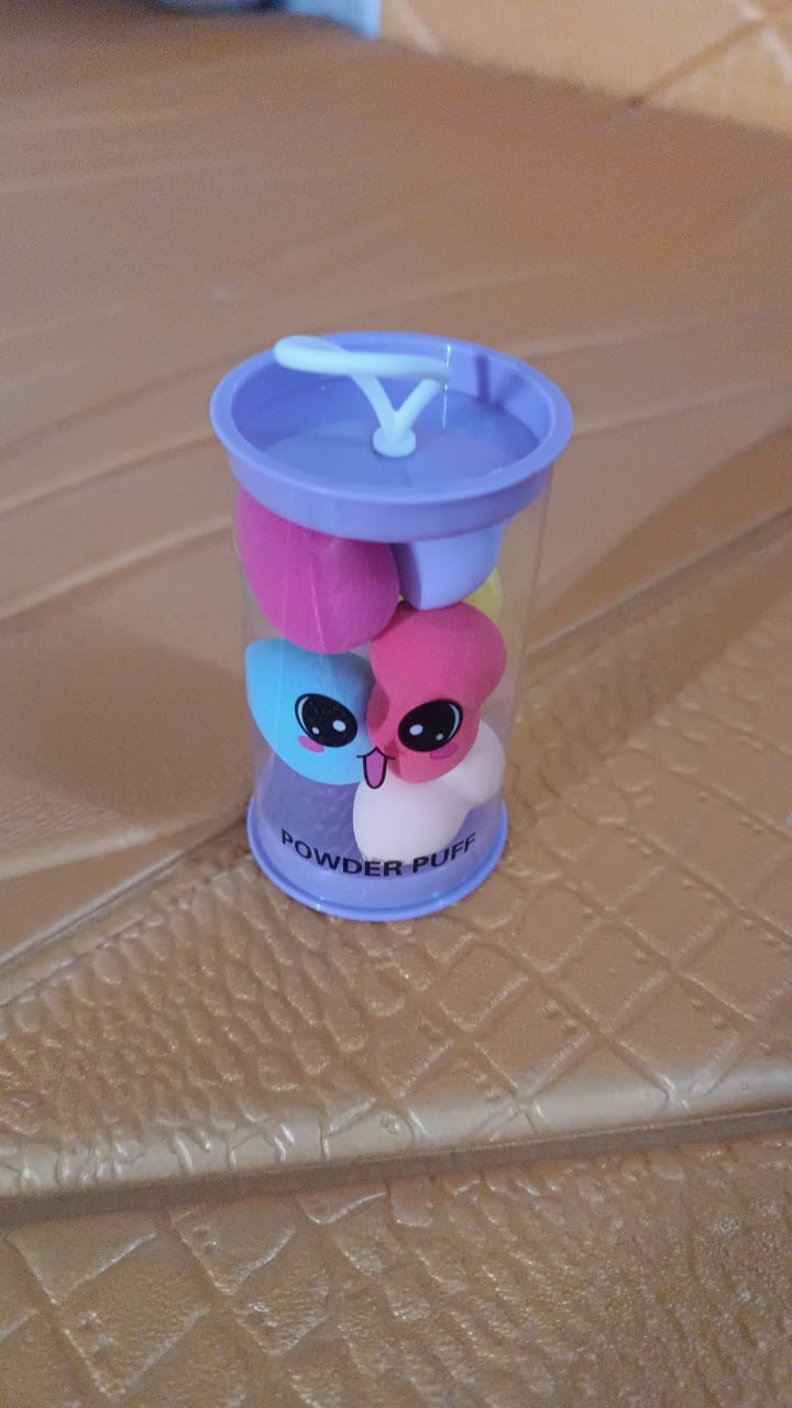 Makeup Beauty Powder Puff (8 Pcs Set / With Case / Mix Color) Variety Bazaar