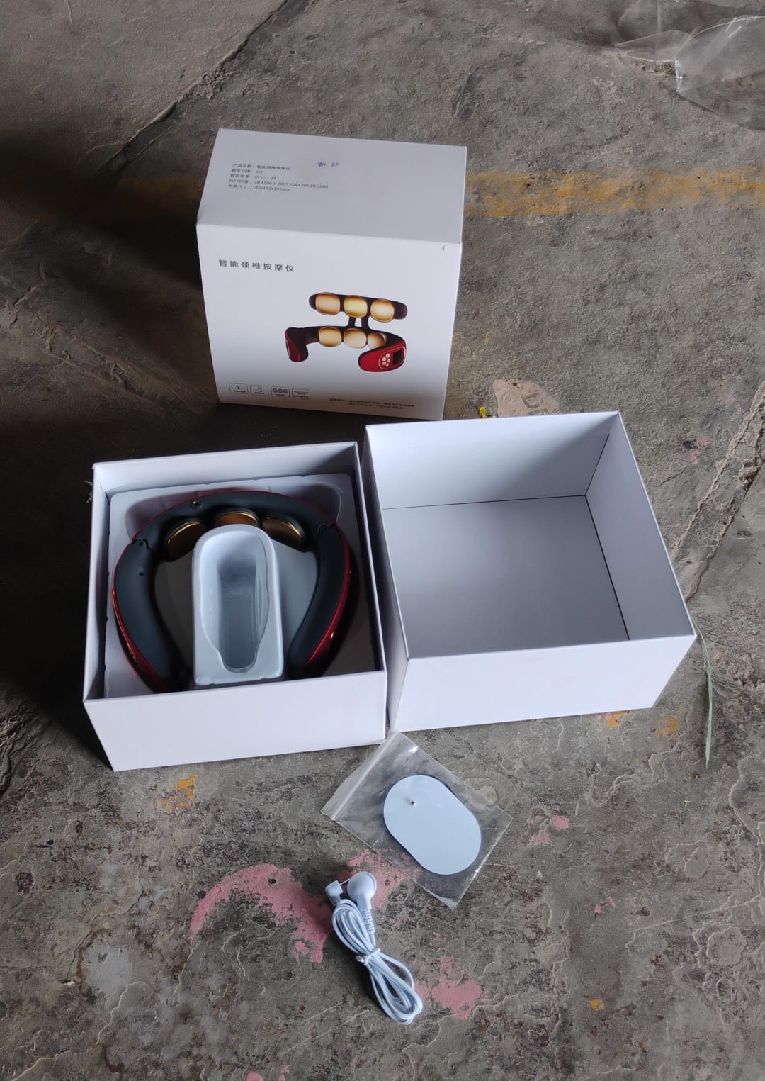 6 Heads Smart Electric Neck and Back Pulse Massager Wireless (1 Pc) travel sahayak