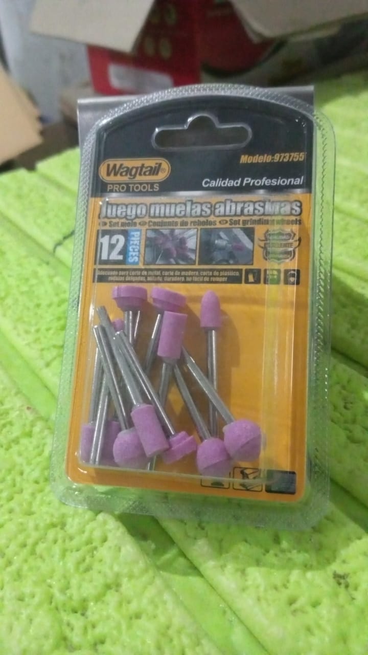 Grinding Wheels Head, Grinding Head (Different Design / 12 Pcs Set) Variety Bazaar