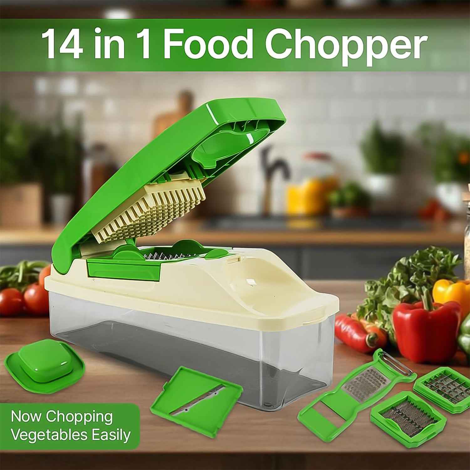 Supermom 14-in-1 Nicer Dicer Multipurpose Vegetable Fruit Chopper